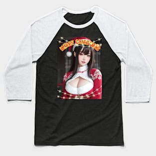 Merry Christmas Anime Girl Cosplay Xmas Cute Christmas Girl Baseball T-Shirt